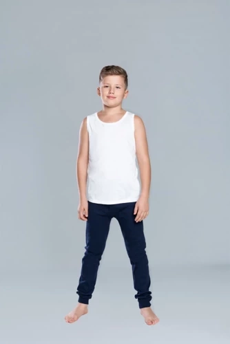 Джони панталони за момчета Италианска мода - тъмно синьо