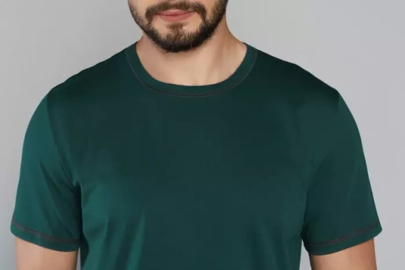 Narwik Мъжка пижама с къс ръкав, къси панталони Италианска мода - зелено/принт