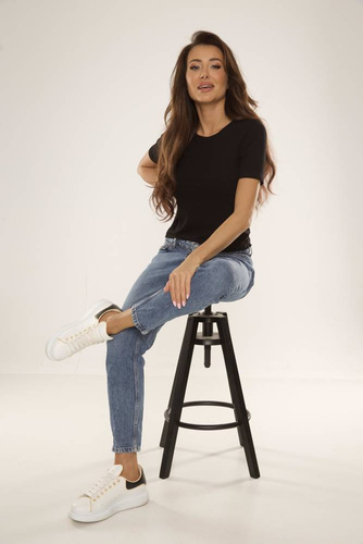 698 Freya Блуза с къс ръкав De Lafense - черна