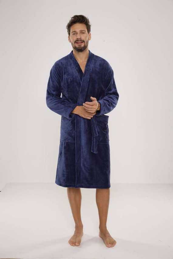 391 Мъжки халат за баня Hugo De lafense - деним