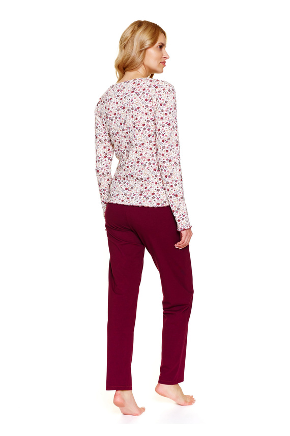 7307 Doctor Nap – Дамска пижама голям размер с цип | 95% памук, полско производство - флорес