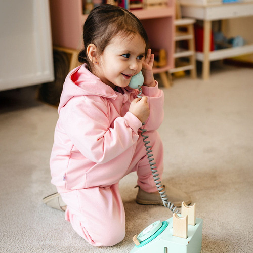 Детски спортен комплект за момиче Eevi Cherry розов памук