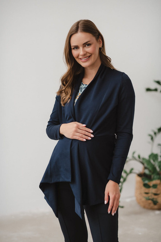 Жилетка за бременни Mama Wrap Milk&Love, тъмносиня