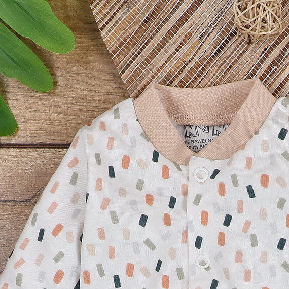 ABN-5328/KRE Бебешки кафтан Nini крем от органичен памук