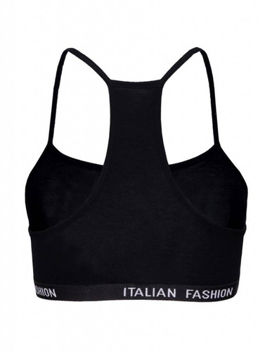 Nikola Сутиен за момичета, тясна презрамка Италианска мода - черен