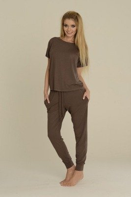 524 Paula Дамска пижама De Lafense - mocca