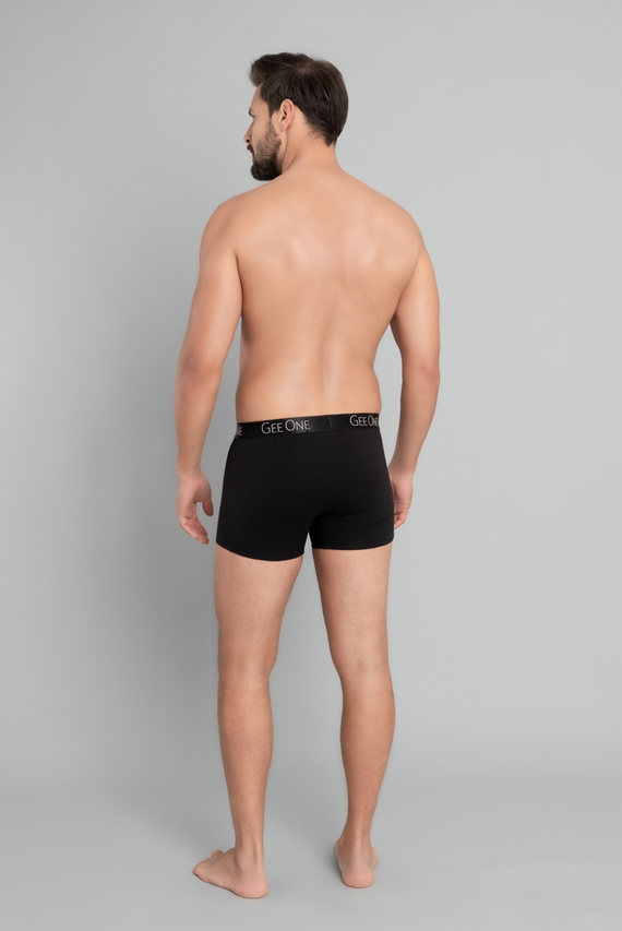 Мъжки боксерки Fluo Италианска мода - черни/флуорово оранжеви