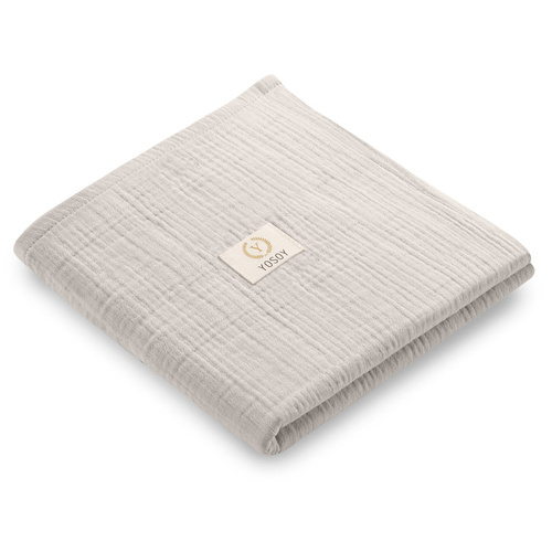 Бежови памучни муселинови пелени Yosoy – меки и безопасни OEKO-TEX