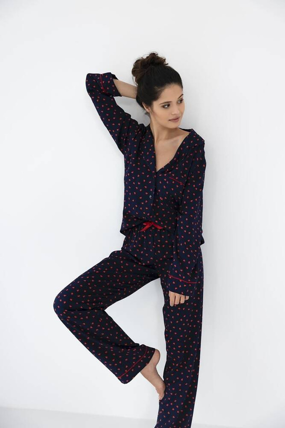 Дамска пижама Sophia Sensis - тъмносиня