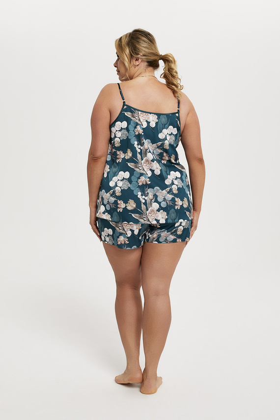 Scarlet Дамска пижама с къси панталони, тънка кройка Италианска мода - принт