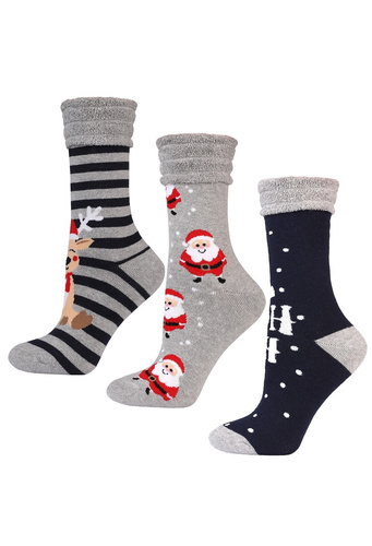 Дамски чорапи Moraj CSL450-039 - празнични, топли, хавлиени отвътре