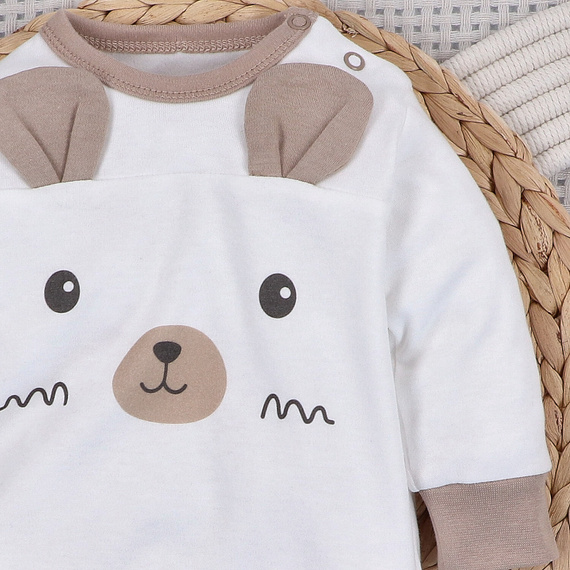 ABN-5509 Sky Journey Бебешки клоун без крака Nini | Органичен памук, затваряне с щракване