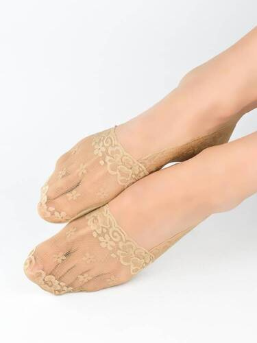 SN051 Дамски балеринки Noviti - тъмно бежови