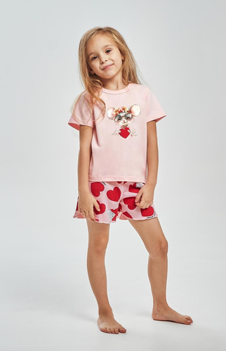 Taro 3559 Mika розова детска пижама 100% памук
