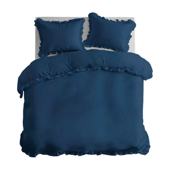 Pure 23 Едноцветно памучно спално бельо Detexpol denim