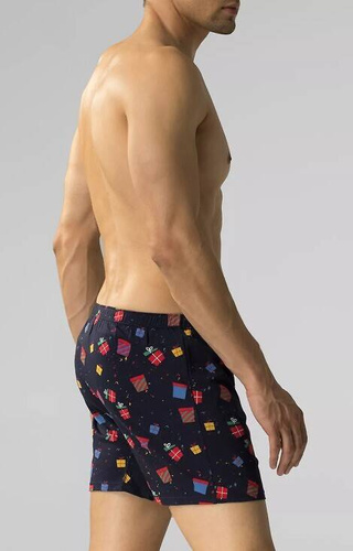 2GMB-006 Мъжки боксерки Atlantic - тъмносини - смарагд