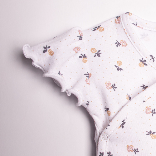 Бебешко боди с къс ръкав и цветен принт – Nicol, 220094