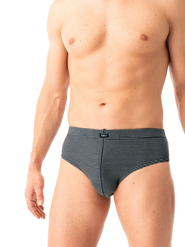 Мъжки слип MPP 328 Key graphite red - памук, 2 бр. в кутия, комфорт и стил