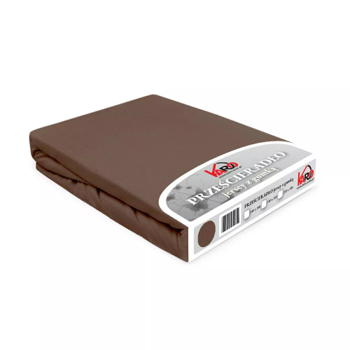 Втален чаршаф от трико Constance KARO - шоколад 030