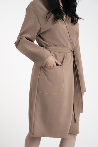 Karina Дамски халат Италианска мода - камила