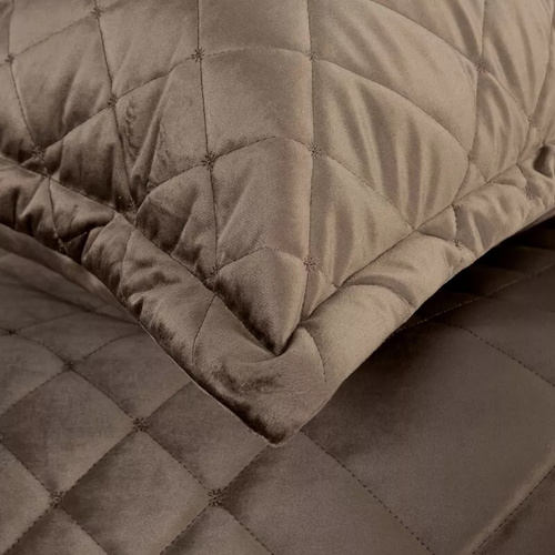 Ria 6 Декоративно кадифено покривало Европердета кафяво