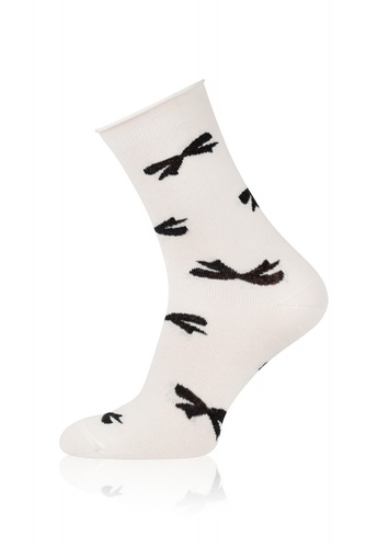 S183D Figaro Дамски дълги чорапи без натиск Италианска мода - панделки