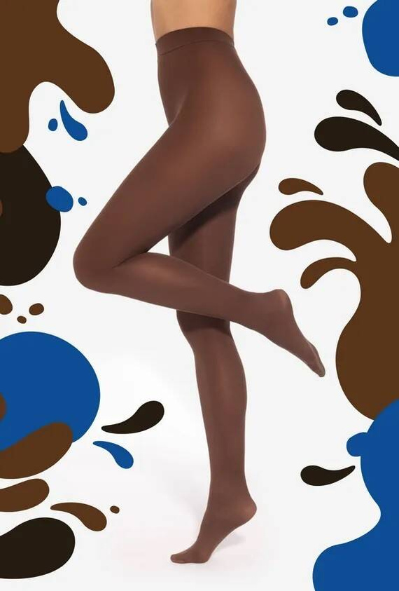 Wedel Microfibre Rajstopy damskie 40 den Gatta - milk choco