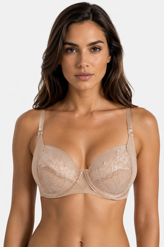 Mediolano Selena Soft 19265 Бежов мек дантелен сутиен Soft