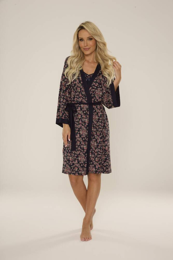 468 Дамски халат Mia Forex - тъмносин