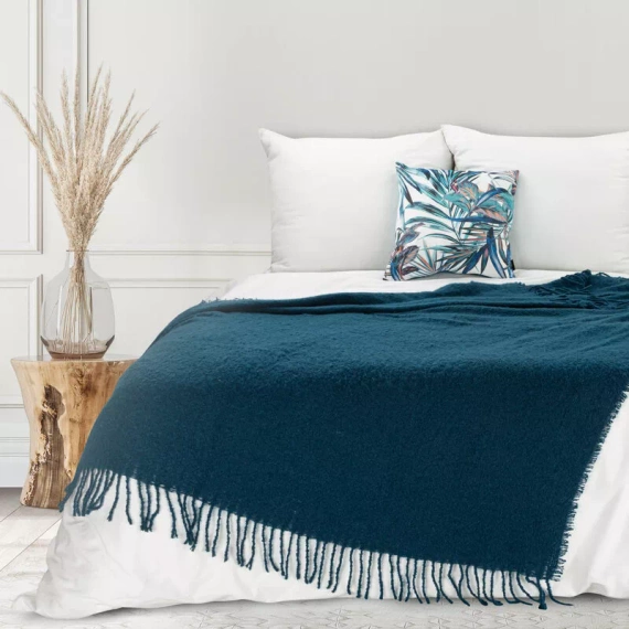 Bela Одеяло, кувертюра имитираща бутилка, Eurofirany, морско синьо