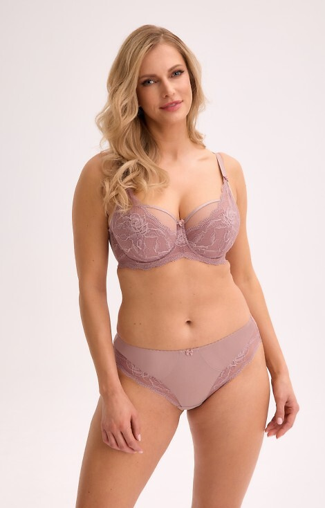 Сутиен BS 931 Veronika Gaia Mocha – полумек с дантела и банели