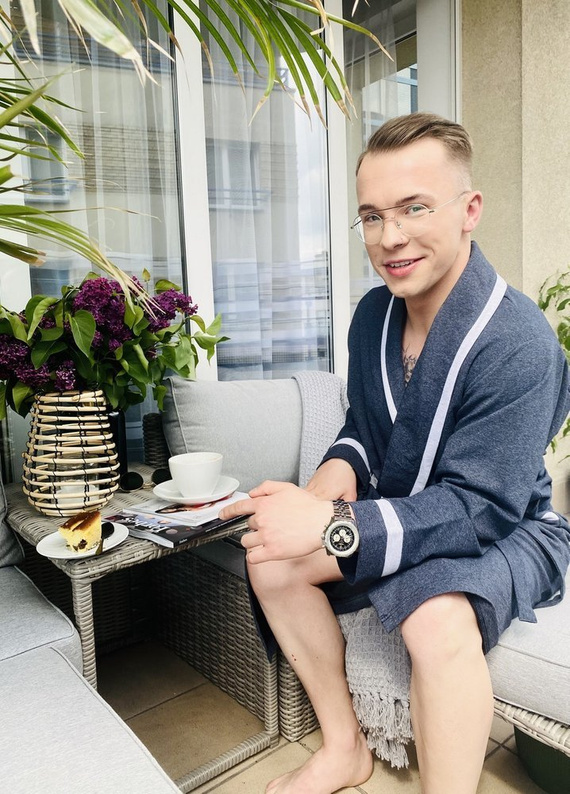 564 Мъжки халат Bruno De Lafense - графит