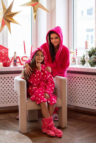 998 Детски халат с папийонка Forex - син