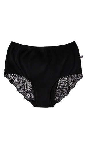 Дамски бикини LPF 112 Key maxi bikini от памук – удобен 2-пак с дантела
