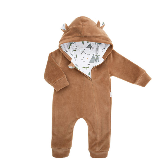 141294 Кадифена клоун с подплата Никол - кафява