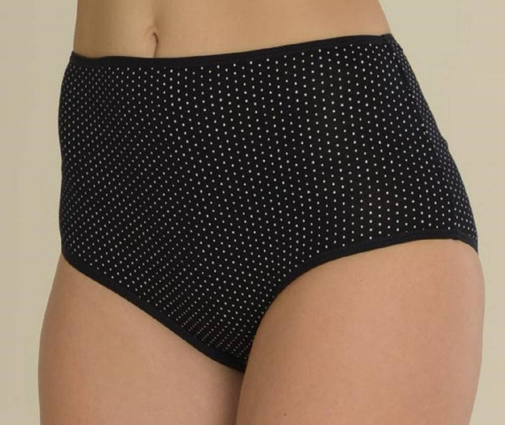 018 Сара Де лафенс високи гащи - тъмносиньо на точки