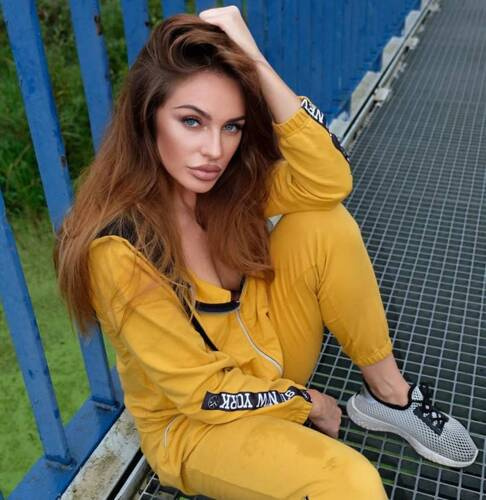 619 New York Forex дамски спортен костюм - мед