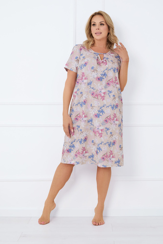 Дамска риза с къс ръкав Inger Италианска мода - принт 