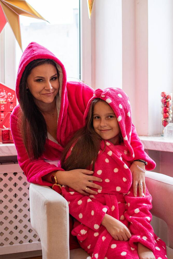 998 Детски халат с папийонка Forex - син