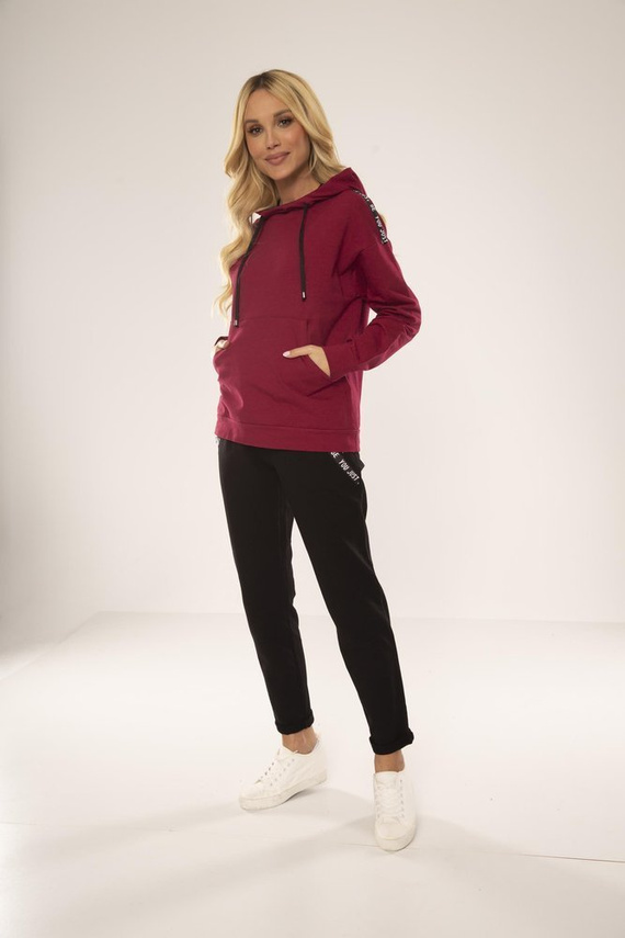 496 Дамски спортен костюм Just Forex - бордо