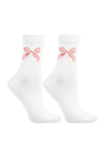 Женски чорапи CSLW700-001 Moraj – Чорапи в подаръчна метална кутия с фин десен на панделка