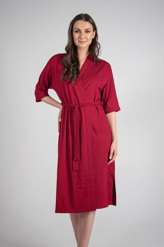 942 Visa Дълъг халат De Lafense - бордо