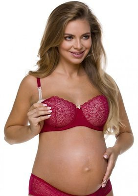 3115 Сутиен за кърмачки Lupoline - бордо