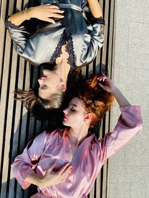 929 Kleoree Дамски халат De Lafense - сив