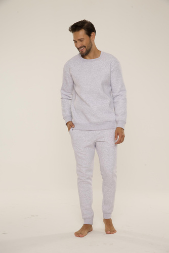 813 Indigo Мъжки спортен костюм от De Lafense - светъл меланж