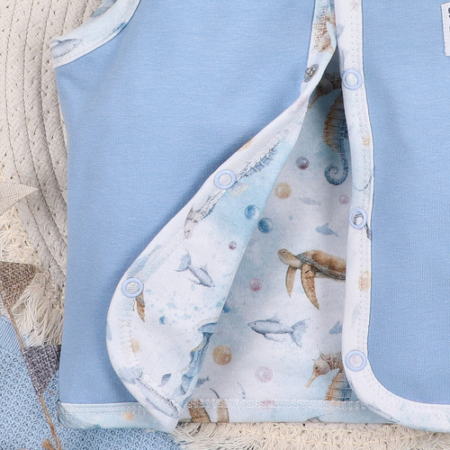 ABN-5458 Sea Of Joy Nini жилетка – органичен памук, удобно закопчаване