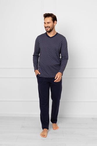 Gerard Italian Fashion мъжка пижама - памучна, с дълъг ръкав и панталон