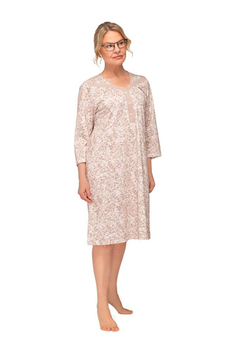 Памучна нощница Lidia II 270 Martel листа деколте V