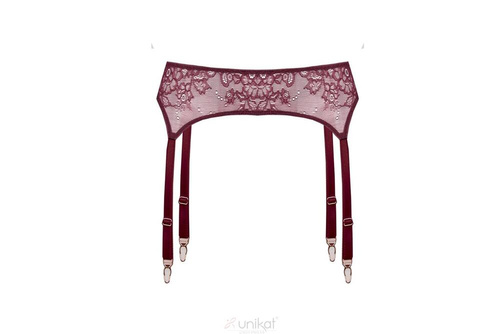 Caro Колан с жартиери Уникално бордо