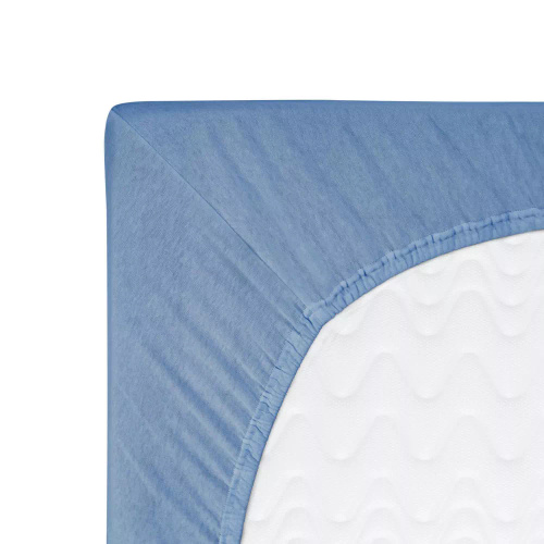 Втален чаршаф от трико Constance KARO - син 009